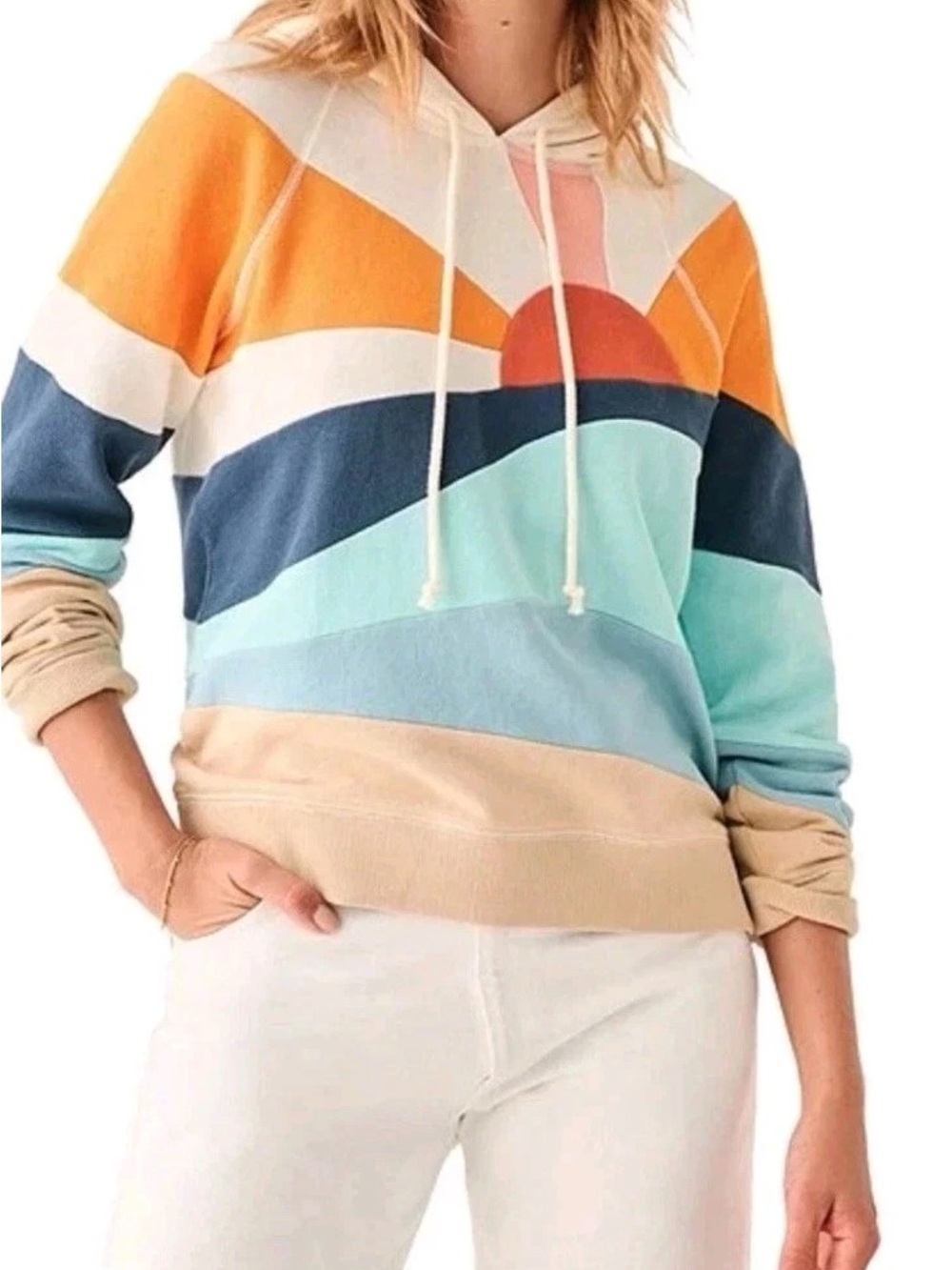 Faherty Soleil Pullover Hoodie Size L